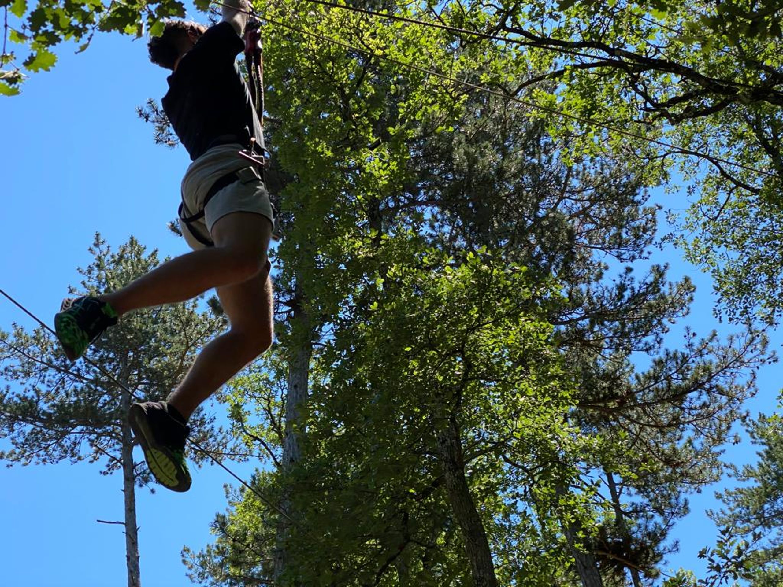 TYROLIENNE CANYON PARC PARCOURS AVENTURE GREOUX LES BAINS