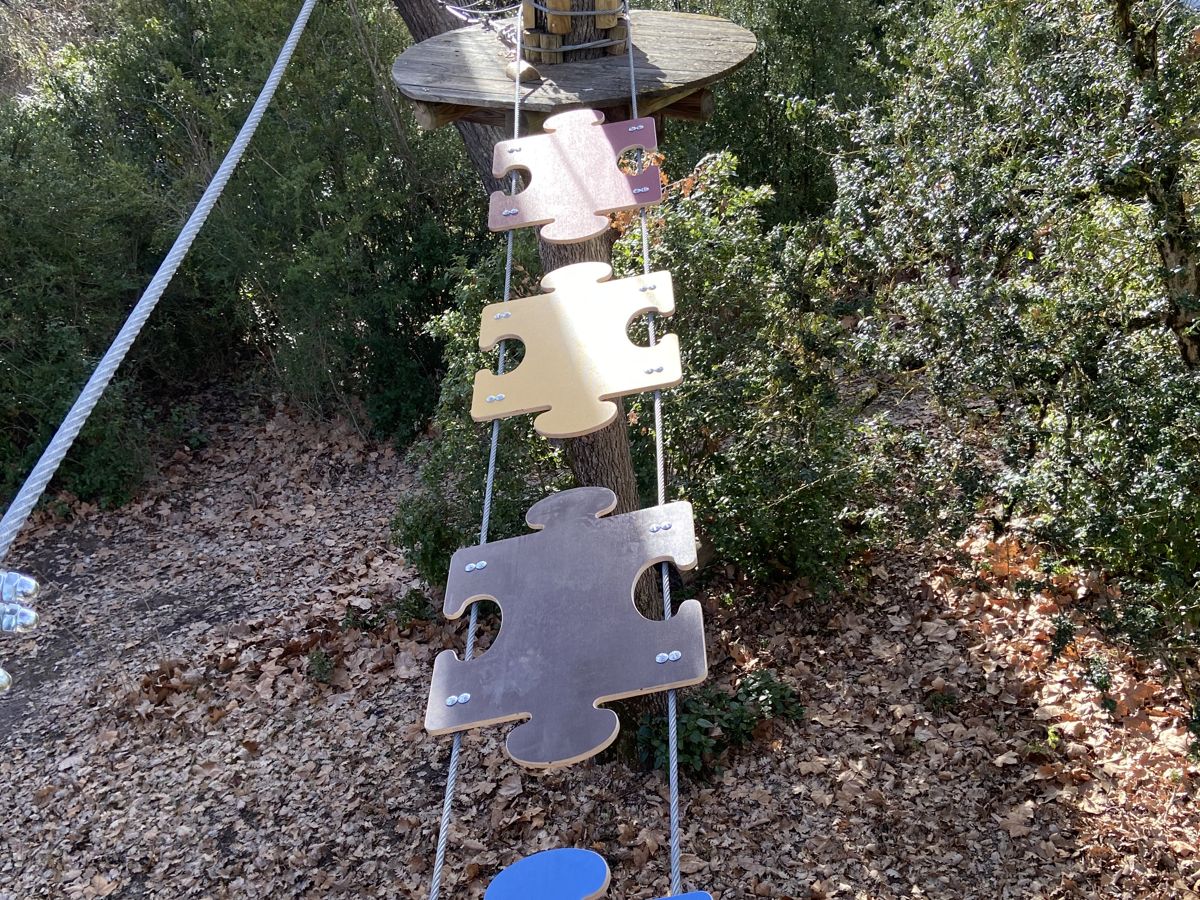parcours jaune canyon parc accrobranche Greoux les bains